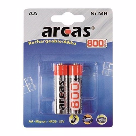 Arcas LR06/AA Genopladelige batterier 800 mAh (2 stk)